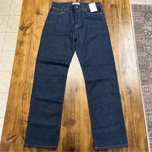 Madewell The Tall Longline Straight Jean in Rinse Wash Size 29 Tall - Picture 7 of 12